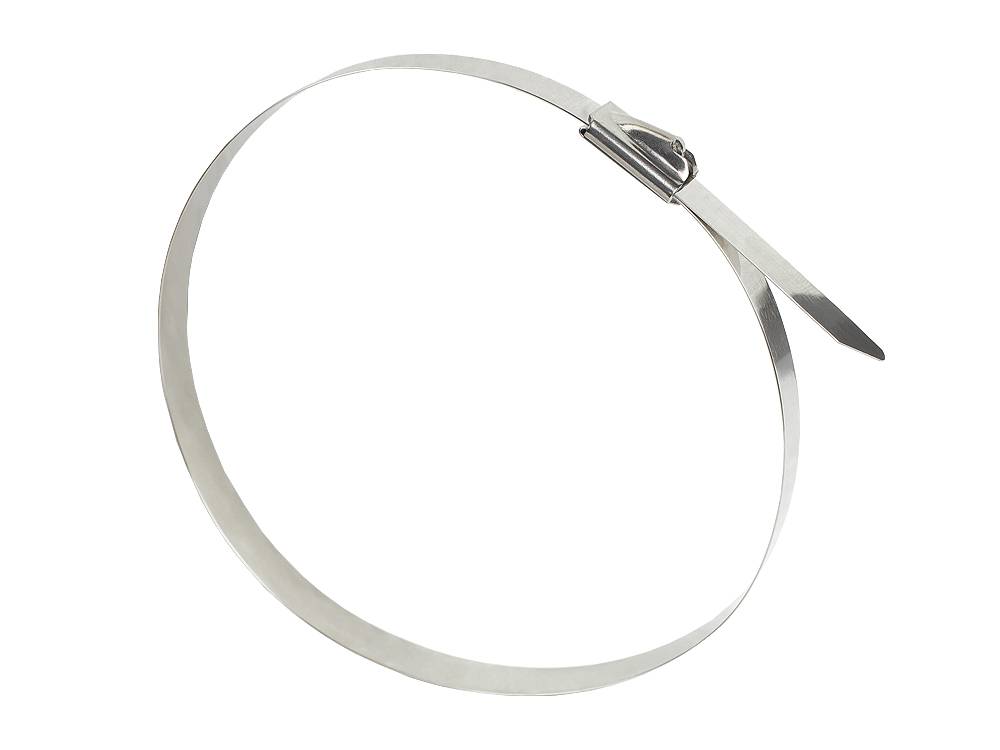 Kabelmeister® Edelstahl-Kabelbinder 300 mm x 7,9 mm, -60 °C bis +550 °C, 20 Stück