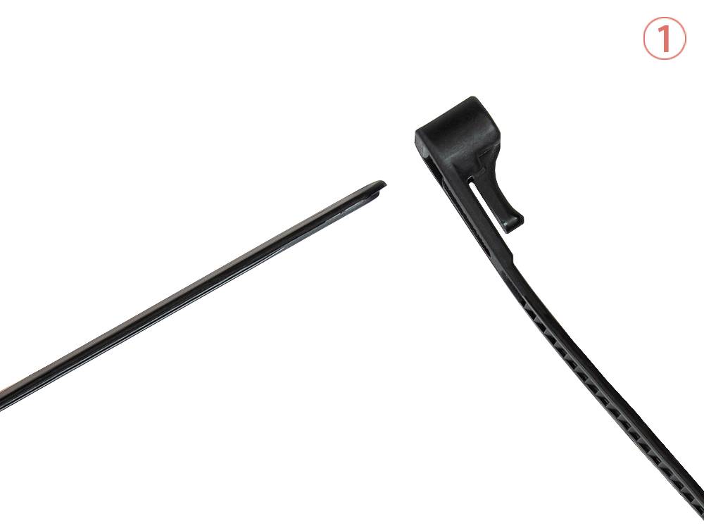 Kabelmeister® Wiederverwendbarer Kabelbinder 300 mm x 7,4 mm, schwarz, UV-resistent, -40 °C bis +85 °C, 100 Stück