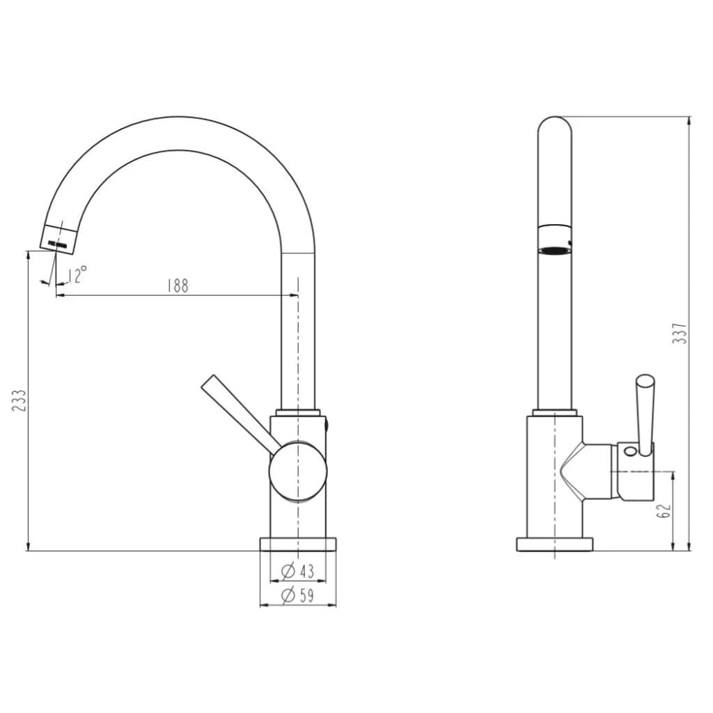 SCHÜTTE Spültischarmatur CORNWALL Chrom