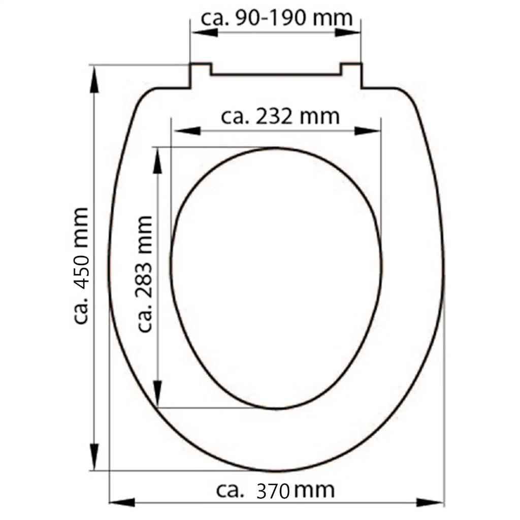 SCHÜTTE Toilettensitz WHITE Duroplast
