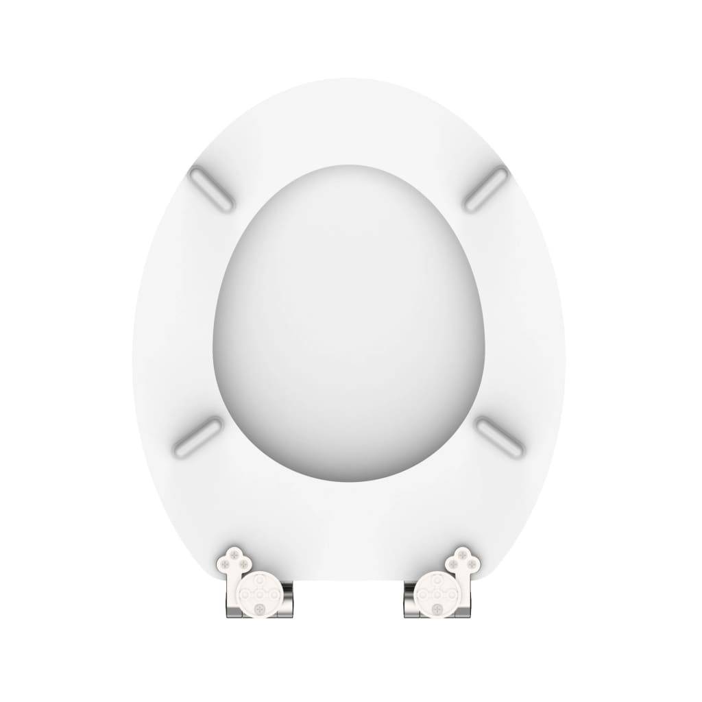 SCHÜTTE WC-Sitz WHITE Holzkern