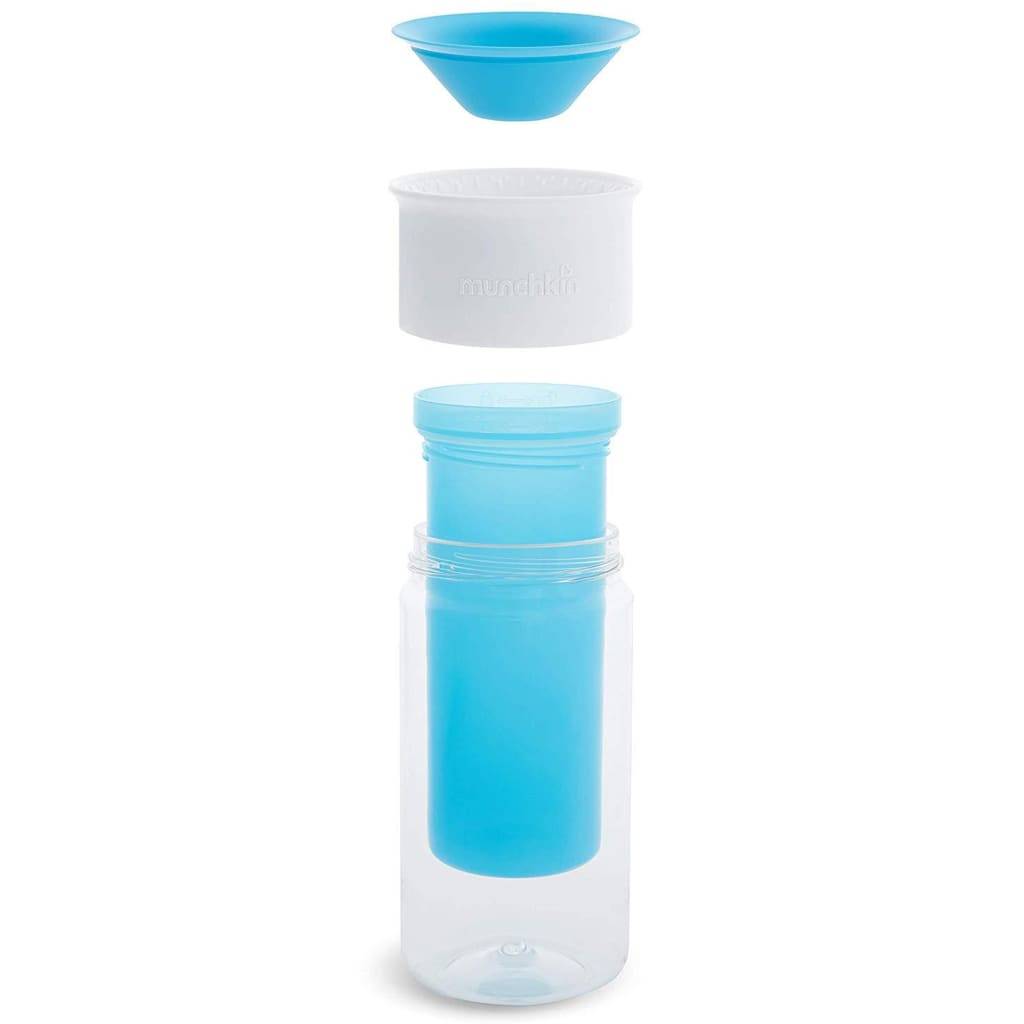Munchkin Isolierter Trinkbecher Miracle 360° Personalisierbar Blau