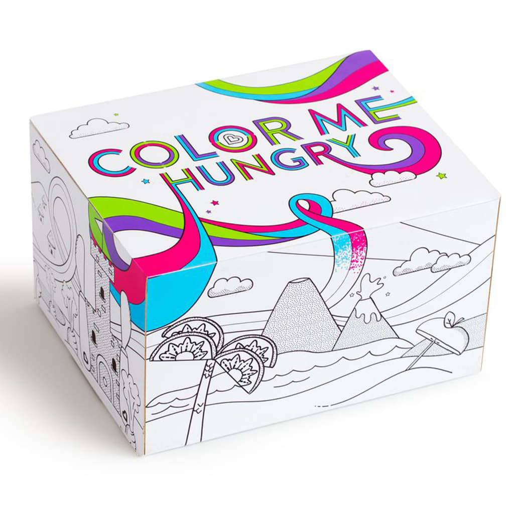 Munchkin 7-tlg. Kinder-Geschirrset Color Me Hungry Lila