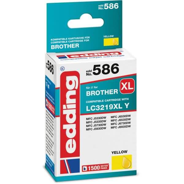 Druckerpatrone kompatibel mit Brother LC3219XLY yellow