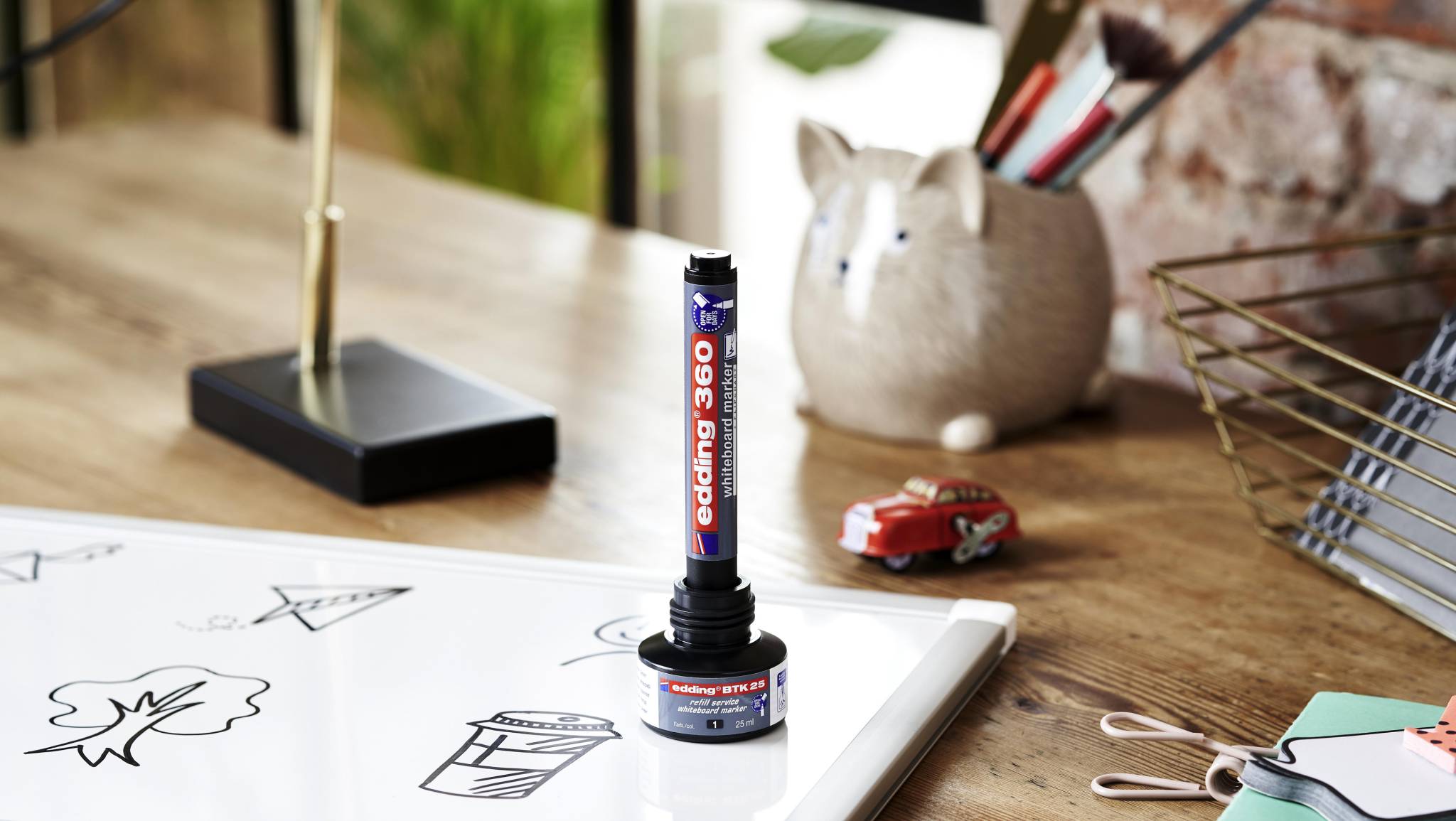 edding 360 Whiteboardmarker 20er-Nachfüllbox blau