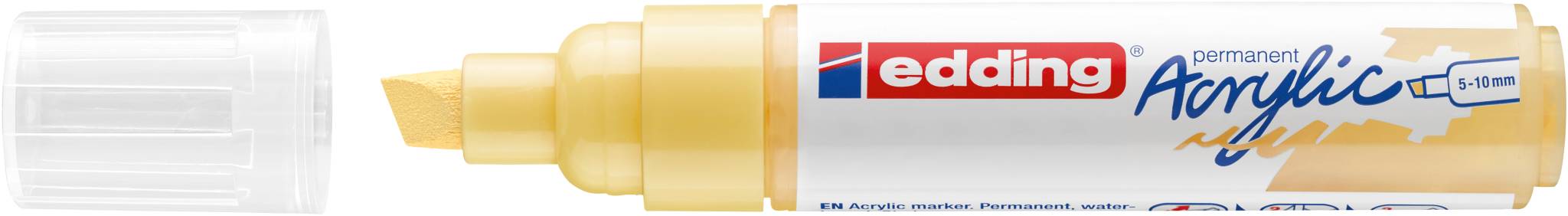 edding 5000 Acrylmarker breit pastellgelb