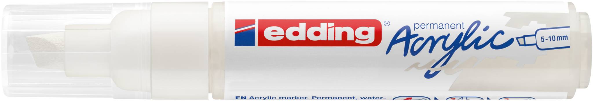 edding 5000 Acrylmarker breit verkehrsweiß