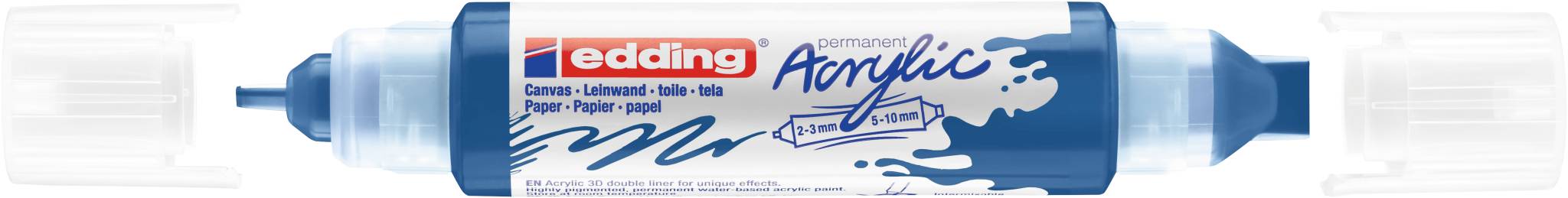edding 5400 Acryl 3D Double Liner enzianblau