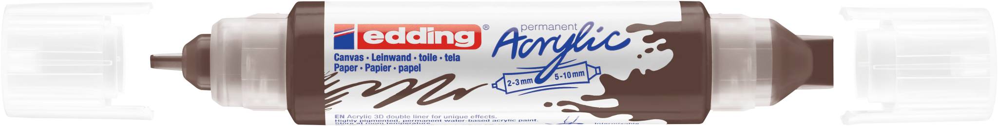 edding 5400 Acryl 3D Double Liner schokoladenbraun