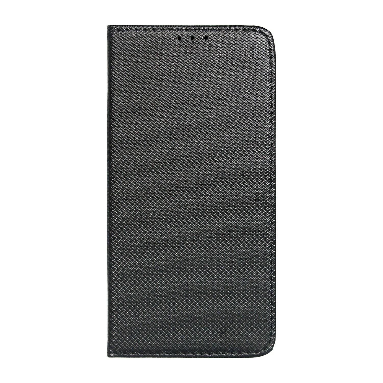 Buch Tasche "Smart" für SAMSUNG GALAXY A22 4G ( A225F ) Handy Hülle Schutzhülle mit Standfunktion, Kartenfach Schwarz