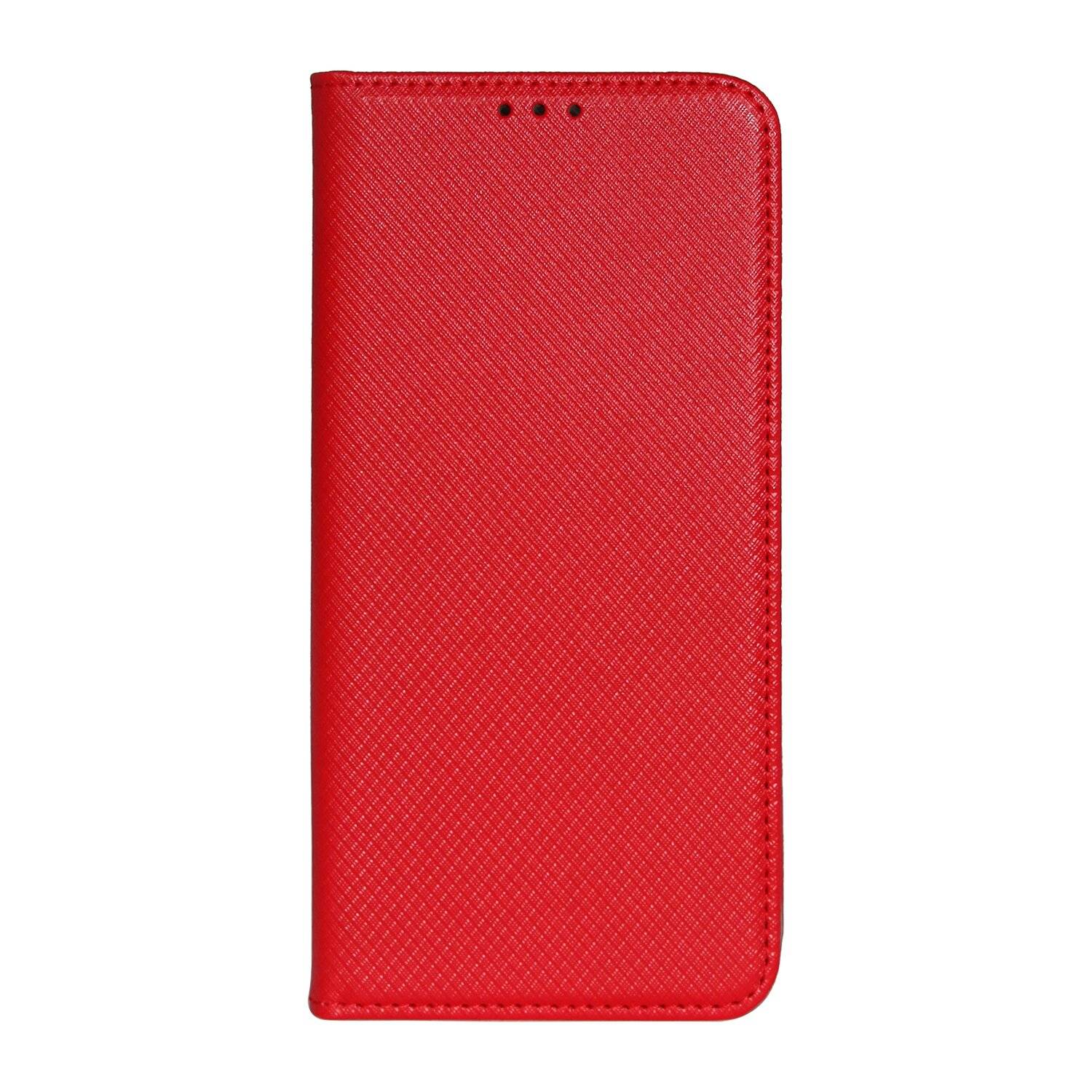 Buch Tasche "Smart" für SAMSUNG GALAXY A22 5G ( A226B ) Handy Hülle Etui Schutzhülle mit Standfunktion, Kartenfach Rot