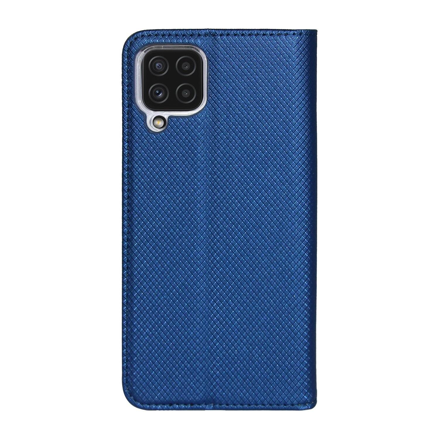 Buch Tasche "Smart" für SAMSUNG GALAXY A22 5G ( A226B ) Handy Hülle Etui Schutzhülle mit Standfunktion, Kartenfach Blau