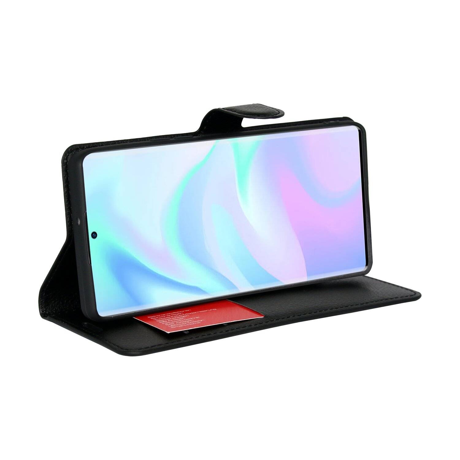 Buch Tasche "Fancy" für ZTE AXON 30 ULTRA Handy Hülle Etui Schutzhülle mit Standfunktion, Kartenfach Schwarz