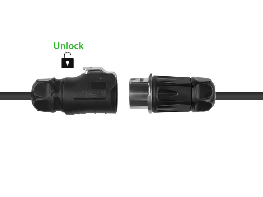 Good Connections® Industrie-Steckverbinder S1 - Power (2-Pin) Buchsenstecker mit Klick-Arretierung, Lötanschluss