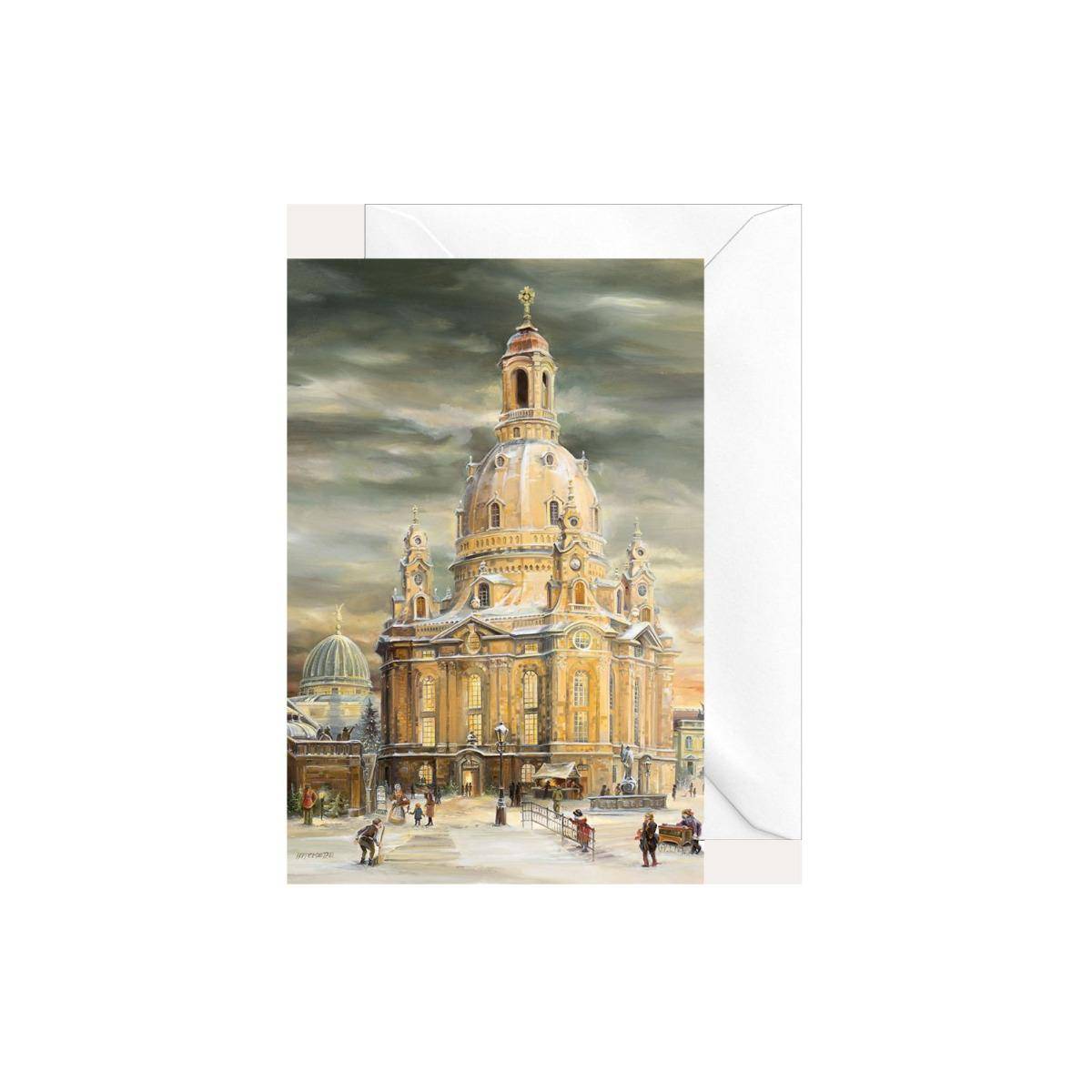 2476 - Weihnachtsklappkarte "Dresdner Frauenkirche" neu
