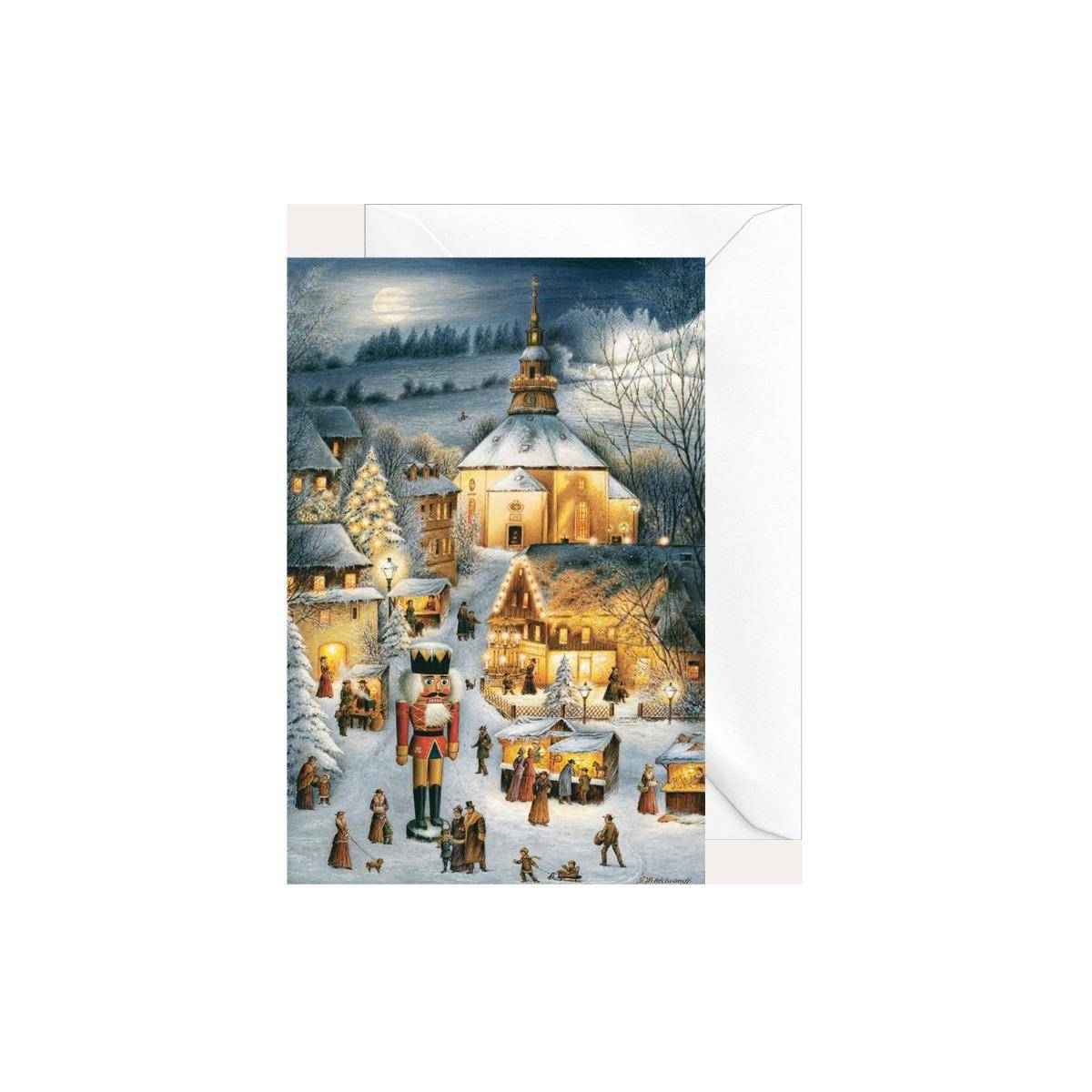 2221 - Weihnachtsklappkarte "Seiffen"
