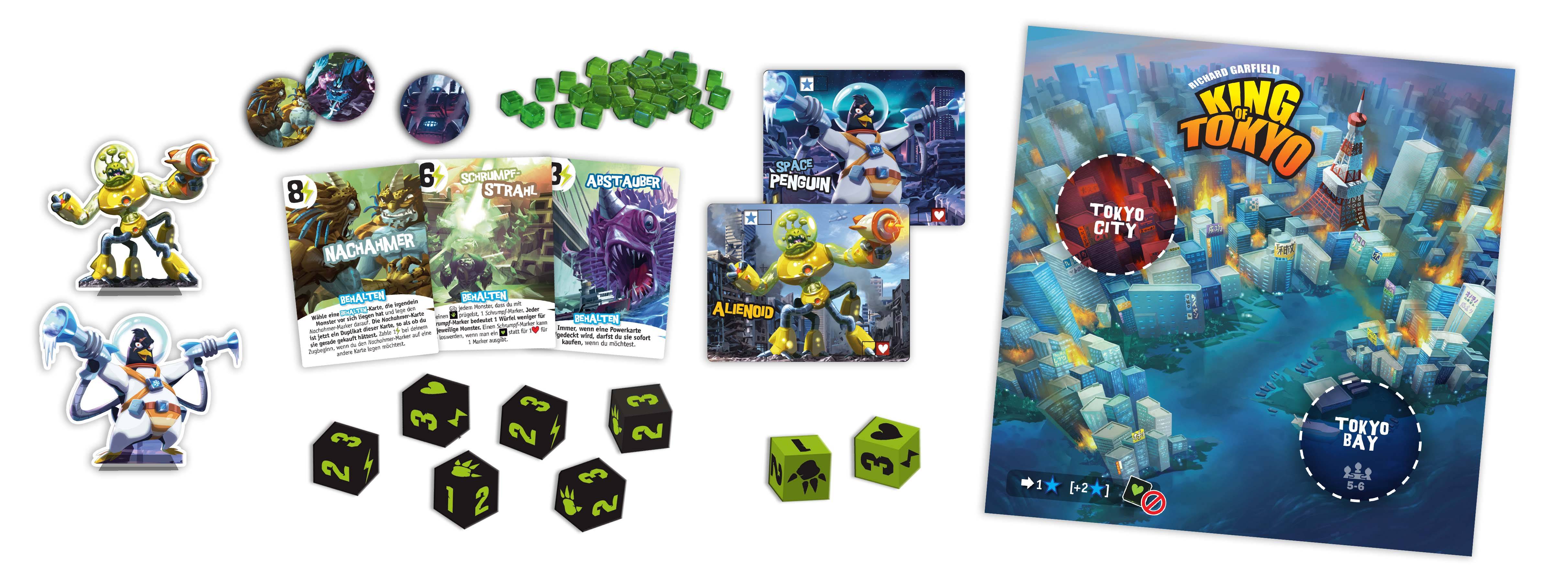 IELLO 513299 King of Tokyo Deutsche Version, Familienspiel
