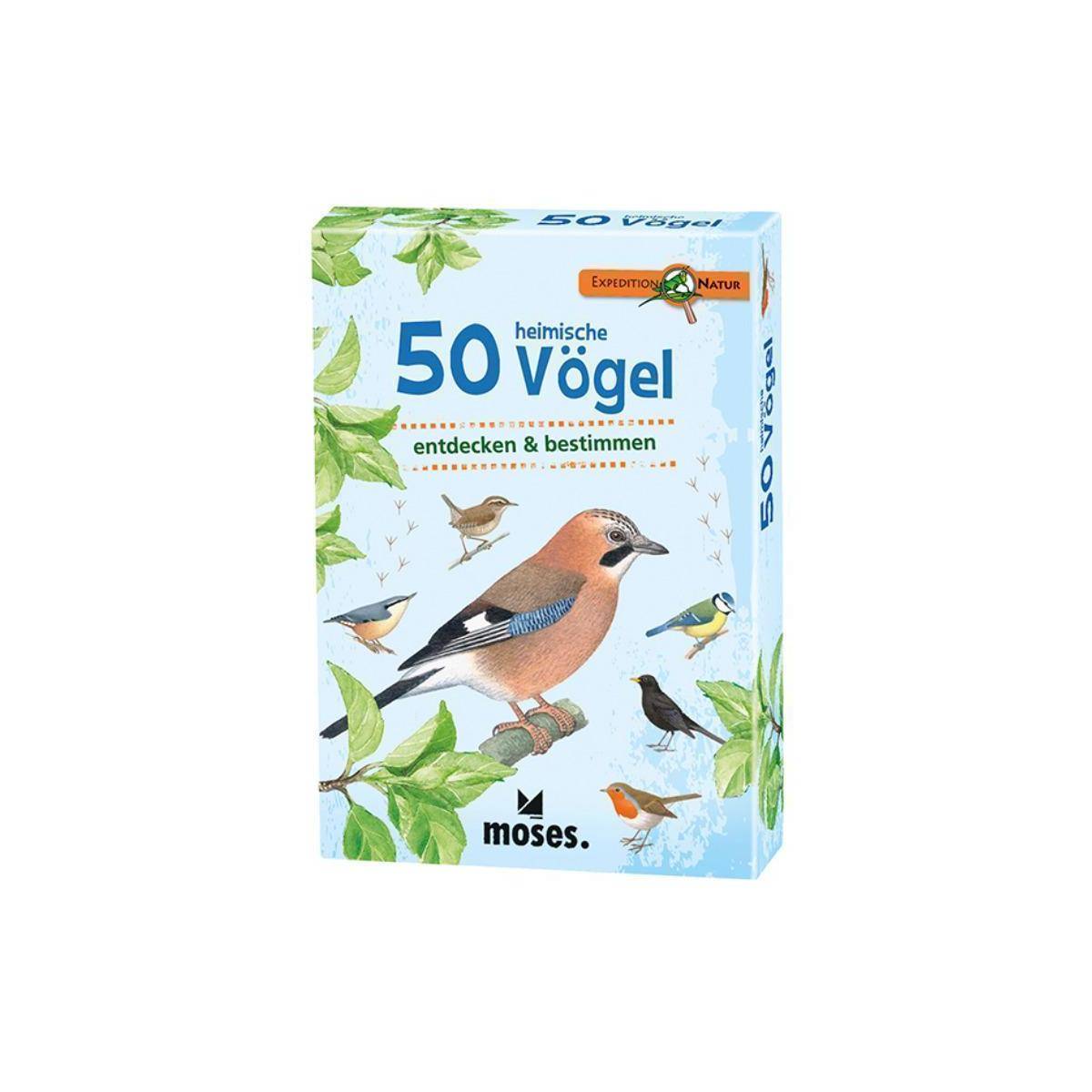 MOS09715 - Expedition Natur "50 heimische Vögel", für 1 oder mehr Spieler, ab 10 Jahren (DE-Ausgabe)
