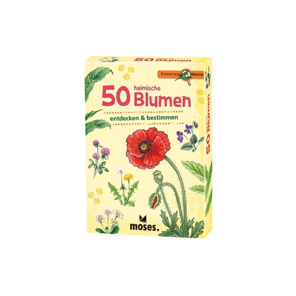 MOS09717 - Expedition Natur "50 heimische Blumen", für 1+ Spieler, ab 10 Jahren (DE-Ausgabe)