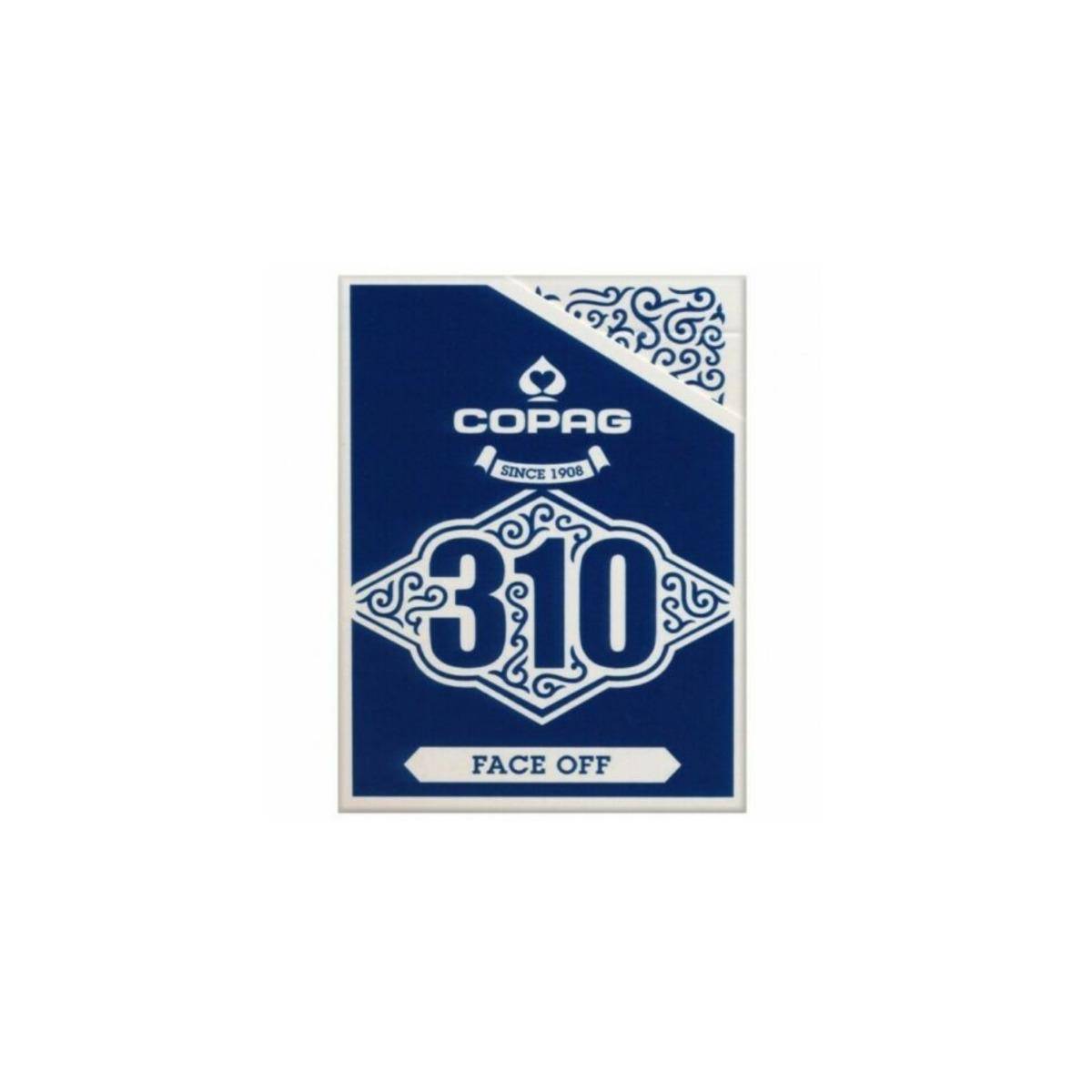 22541012 - COPAG 310 Spielkarten - Face off Slimline, Blau, ab 18 Jahren