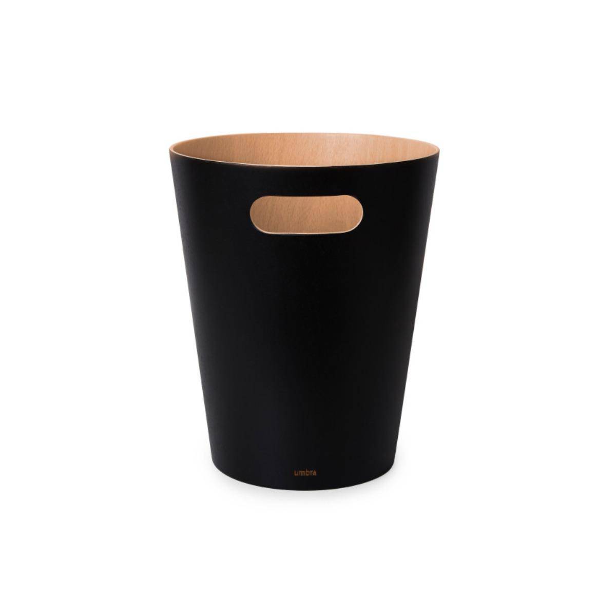 082780-045 - Woodrow Holz-Papierkorb, natur/schwarz