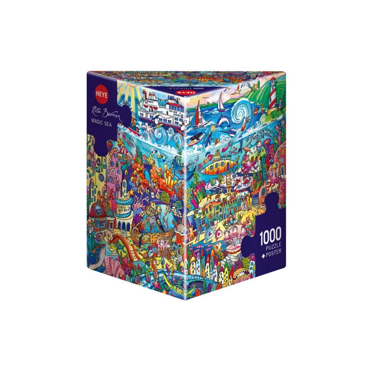 298395 - Magic Sea, Cartoon im Dreieck, 1000 Teile - Puzzlegröße 50 x 70 cm