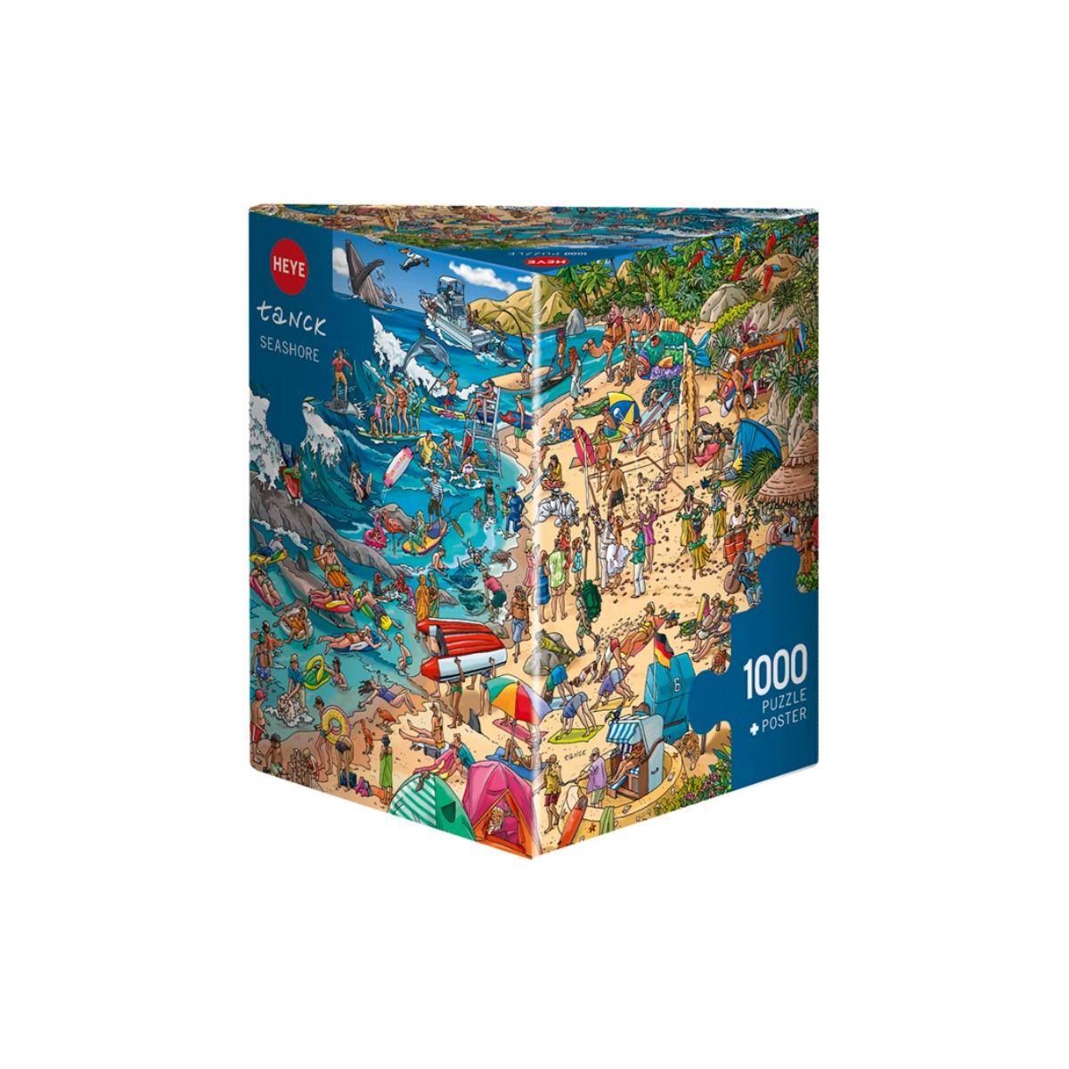 299224 - Seashore, Cartoon im Dreieck, 1000 Teile - Puzzlegröße 50 x 70 cm