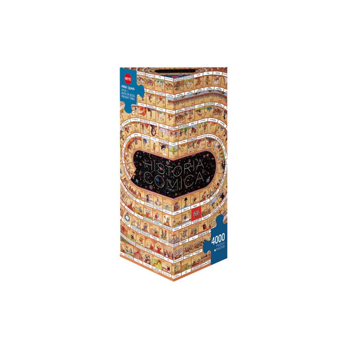 293413 - Historia Comica Opus 1,Cartoon im Dreieck, 4000 Teile - Puzzlegröße 96 x 136 cm
