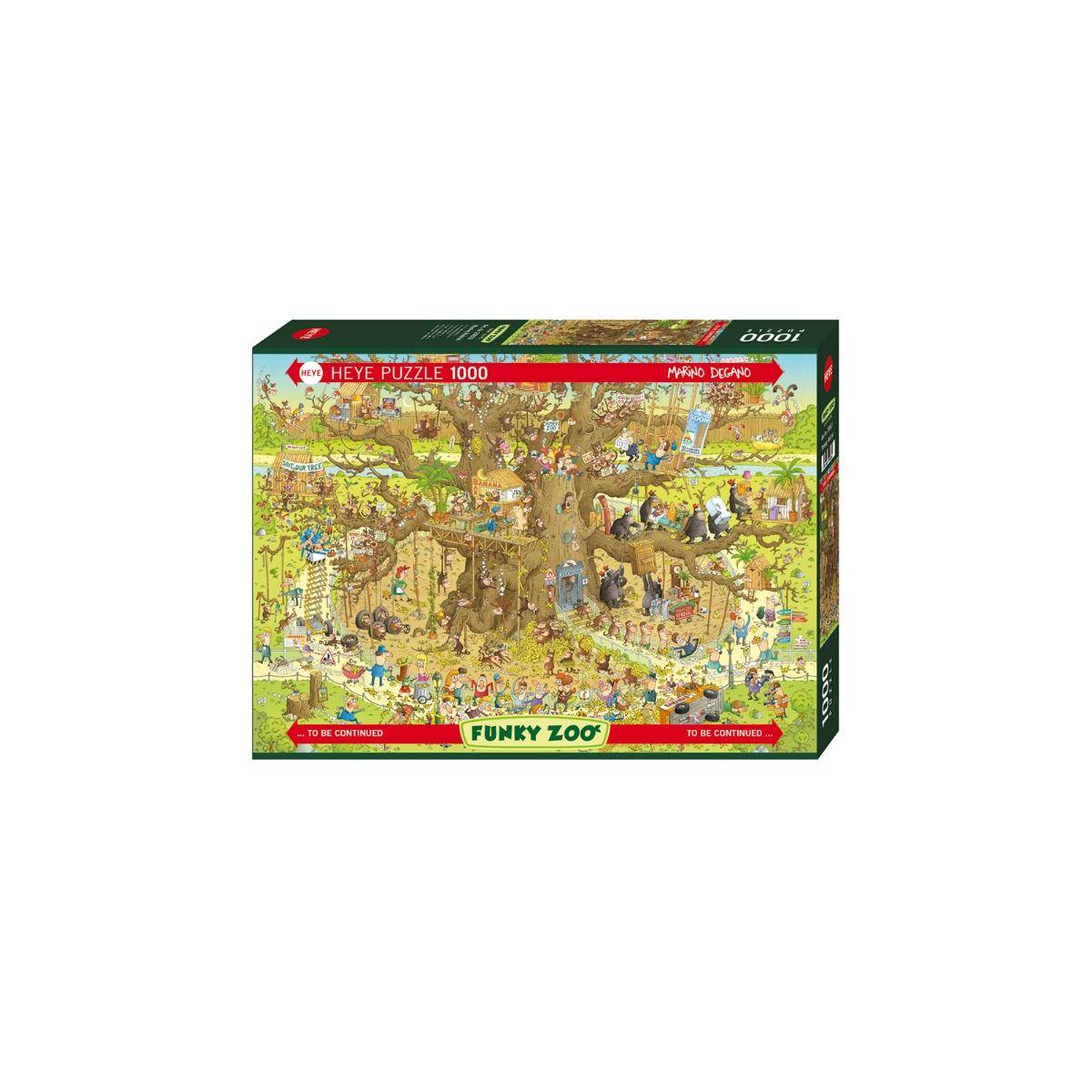 298333 - Lebensraum der Affen - Funky Zoo, 1000 Teile, 70.0 x 50.0 cm