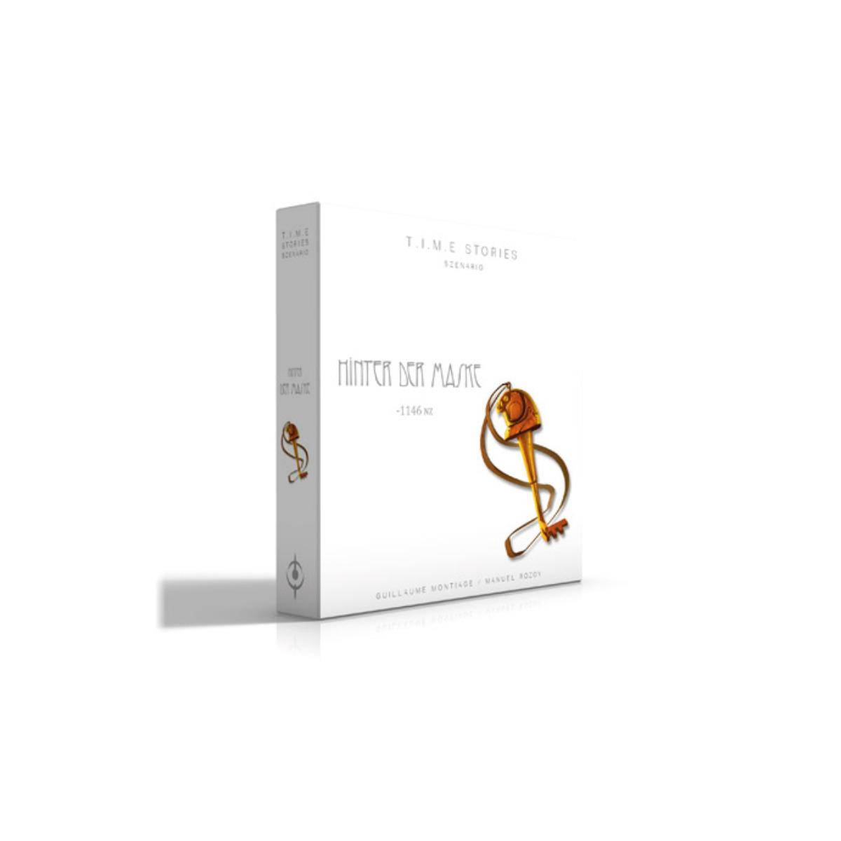SCO0002 - T.I.M.E Stories: Hinter der Maske - Erweiterung, 2-4 Spieler, ab 12 Jahren (DE-Ausgabe)