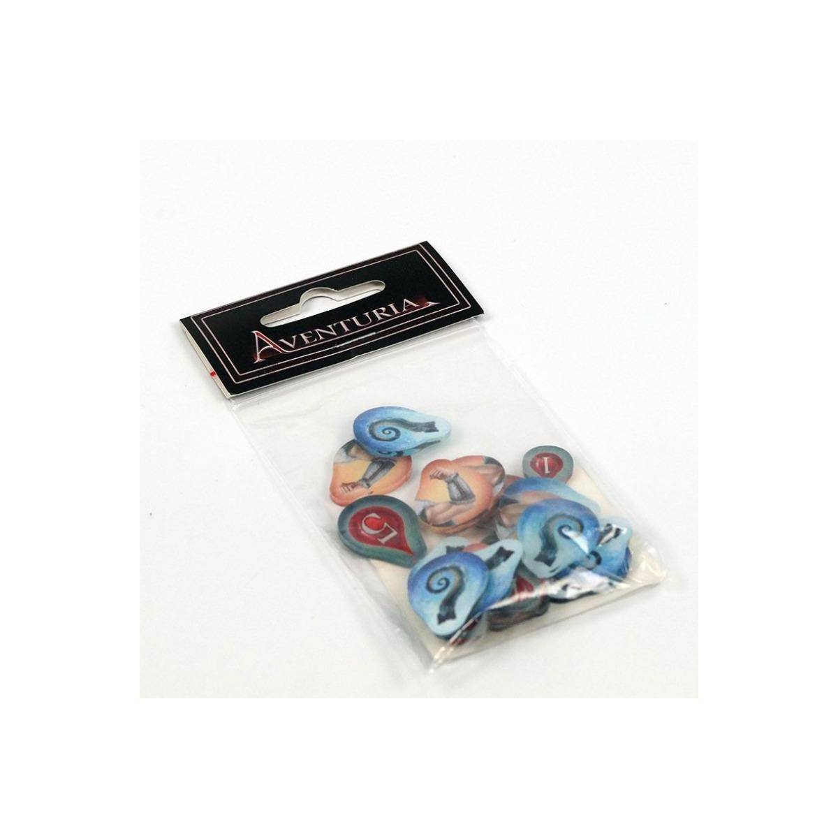 US25578 - Spielmarken-Set: Forest Pack: Aventuria, 21 Marker (Erweiterung, DE-Ausgabe)