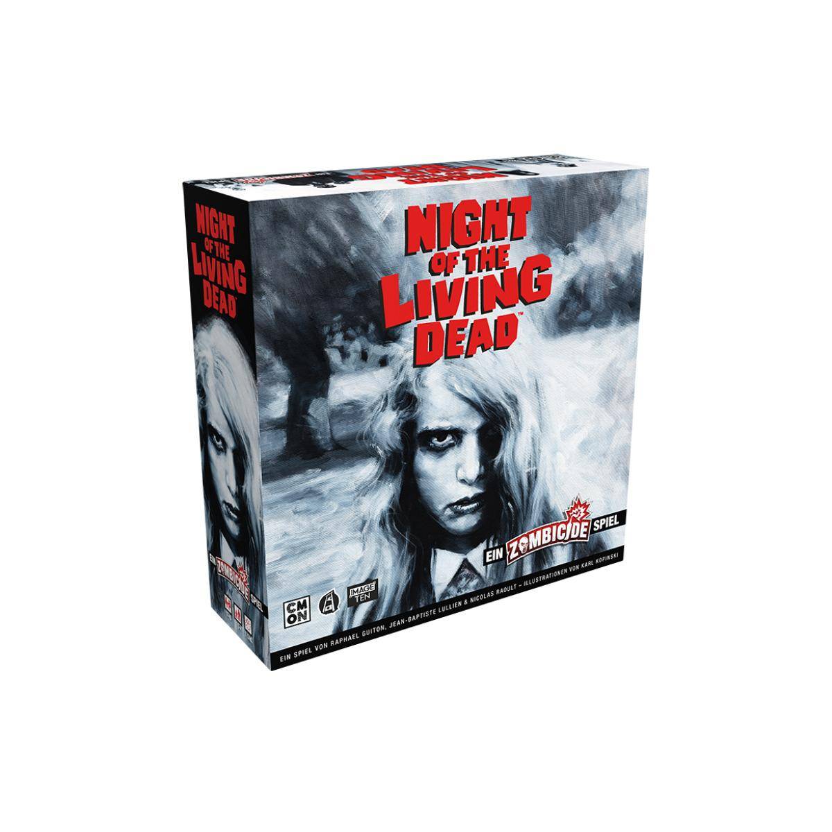 CMND1215 - Zombicide: Night of the Living Dead, Brettspiel, 1-6 Spieler, ab 14 Jahren (DE-Ausgabe)