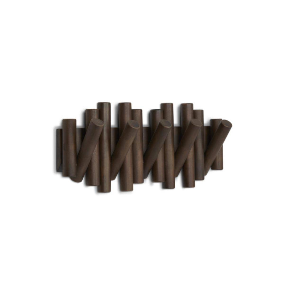 1011471-746 - PICKET Garderobenleiste, walnuss
