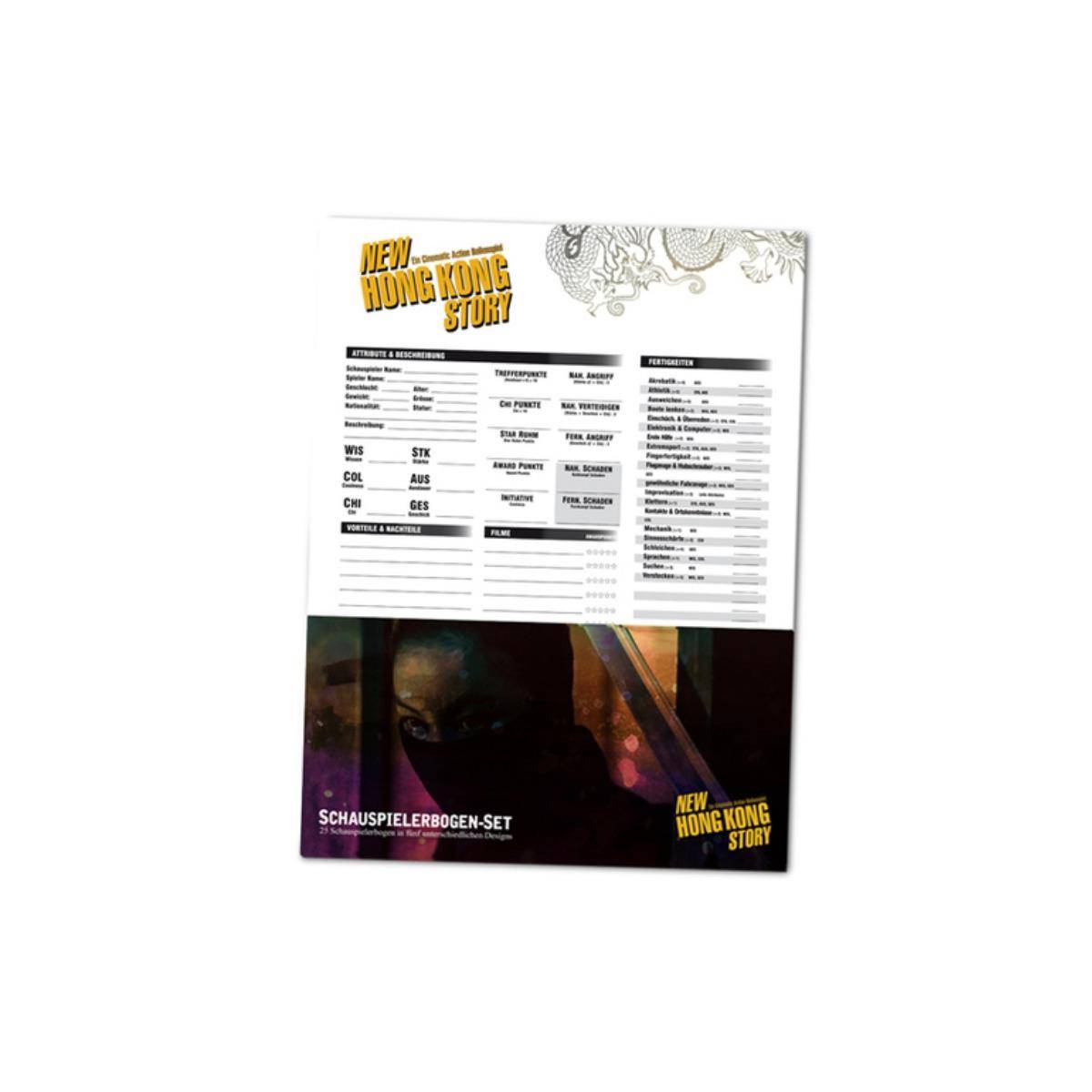 BMVDE1055 - New Hong Kong Story - Schauspielerbogen-Set (DE-Ausgabe)