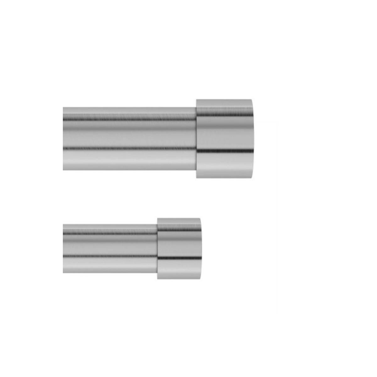 1014557-411 - CAPPA Verstellbare doppelte Vorhangstange, 91-168 cm mit Metalloberfläche