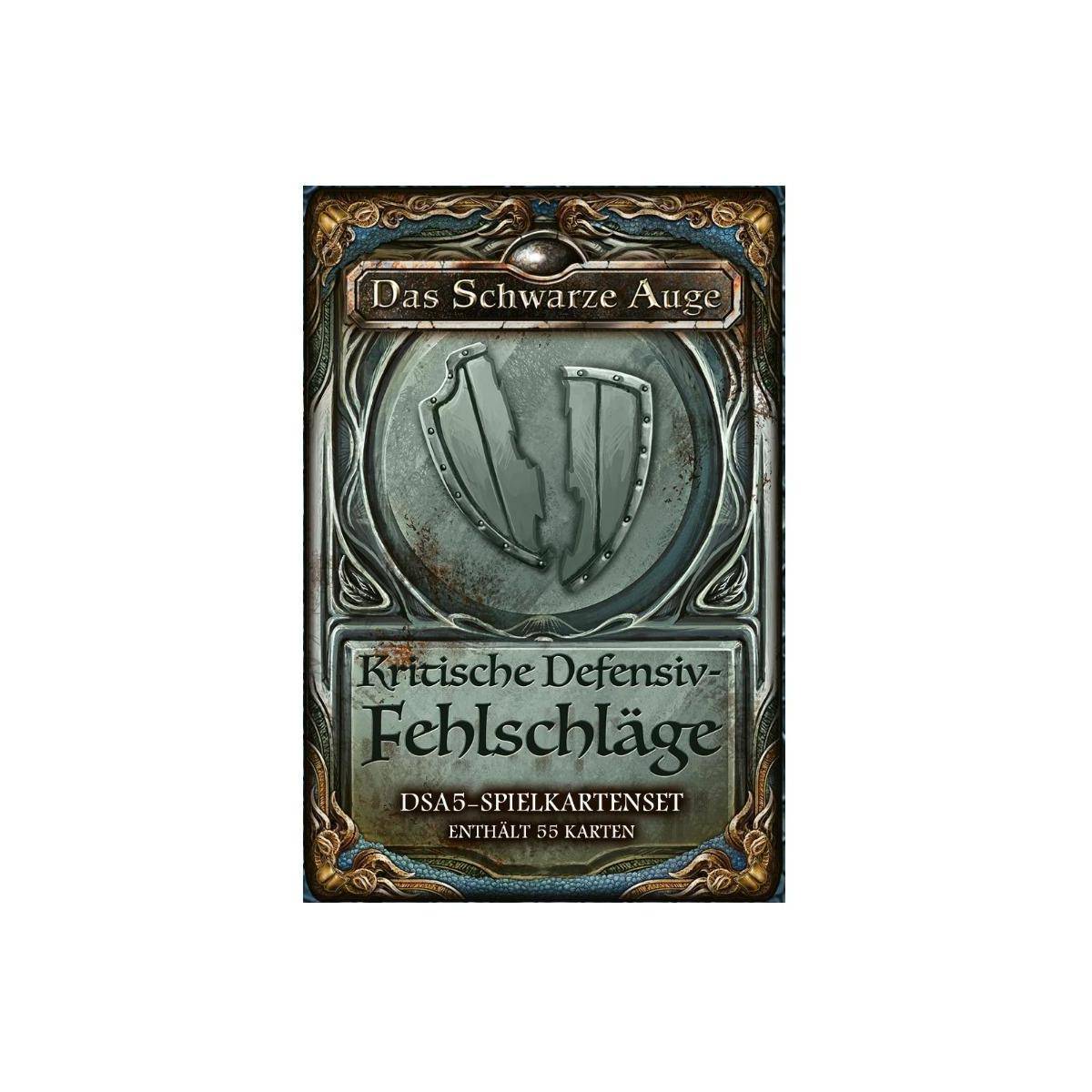 US25412 - DSA5 Spielkartenset - Kritische Defensiv-Fehlschläge, 55 Karten (DE-Ausgabe)