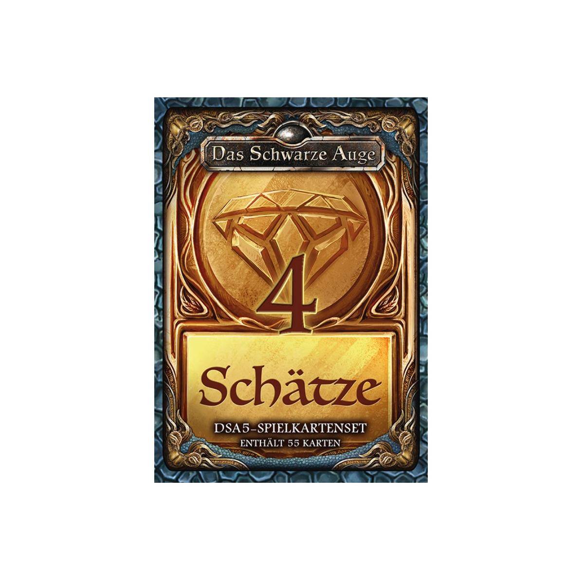 US25743 - DSA5 Spielkartenset - Schätze & Kostbarkeiten 4, 55 Karten (DE-Ausgabe)