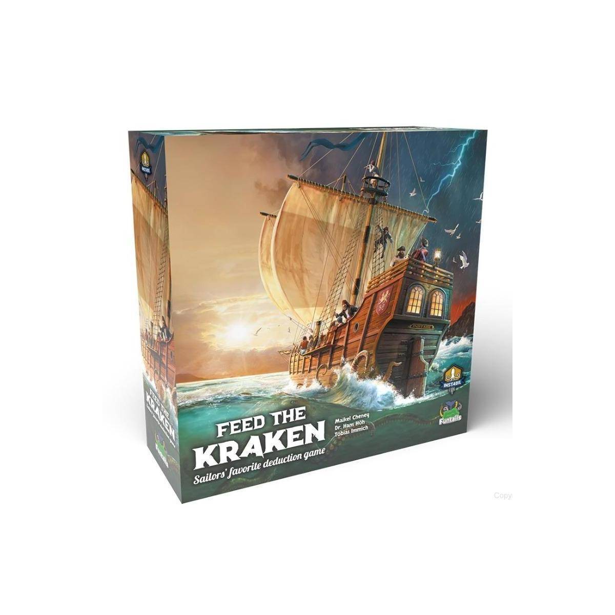 FTFTK01DE - Feed the Kraken, Brettspiel, für 5-11 Spieler, ab 12 Jahren