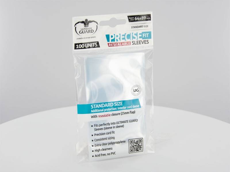 Ultimate Guard Precise-Fit Sleeves resealable Clear (100) Neu & OVP
