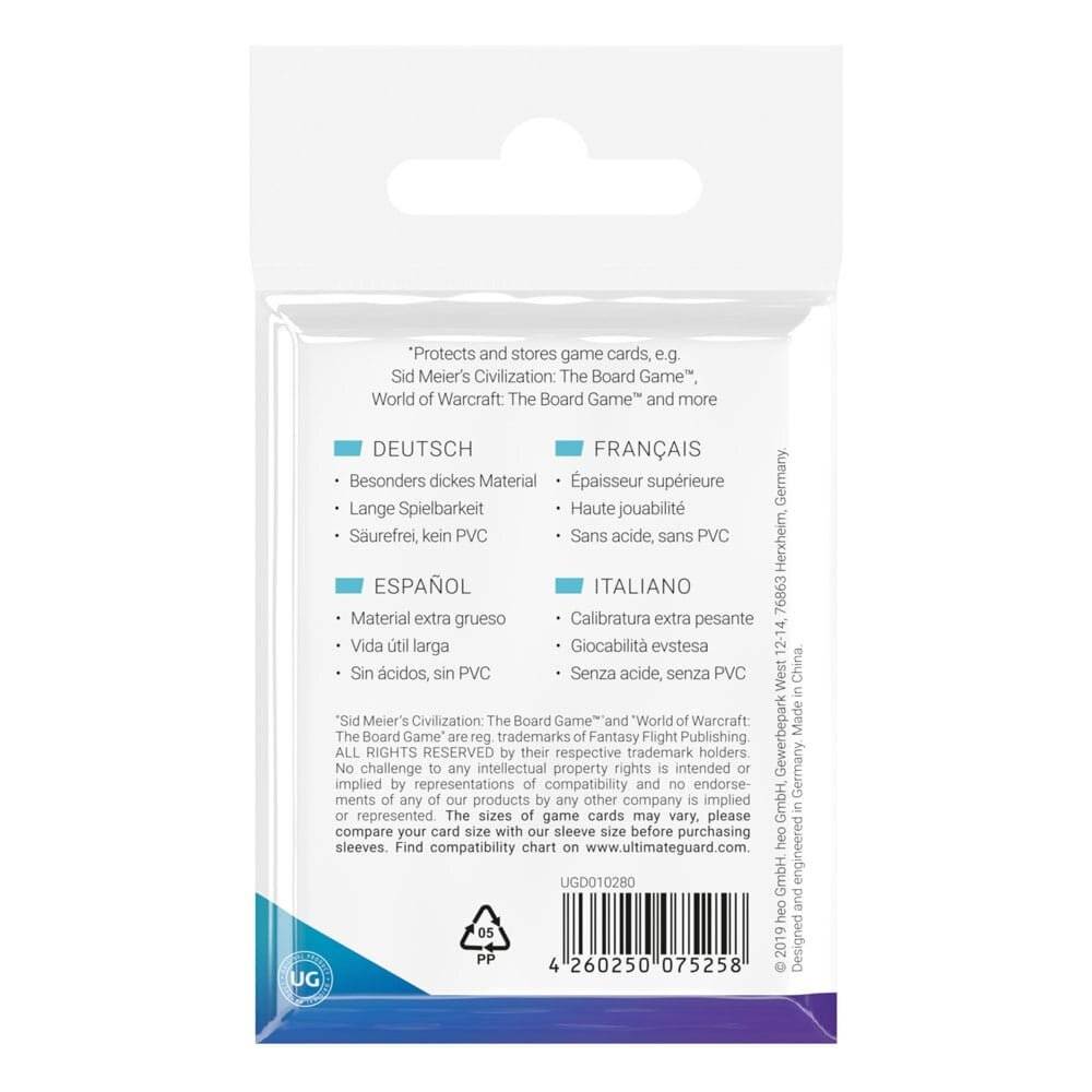 Ultimate Guard Premium Soft Sleeves für Brettspielkarten Mini American (50)
