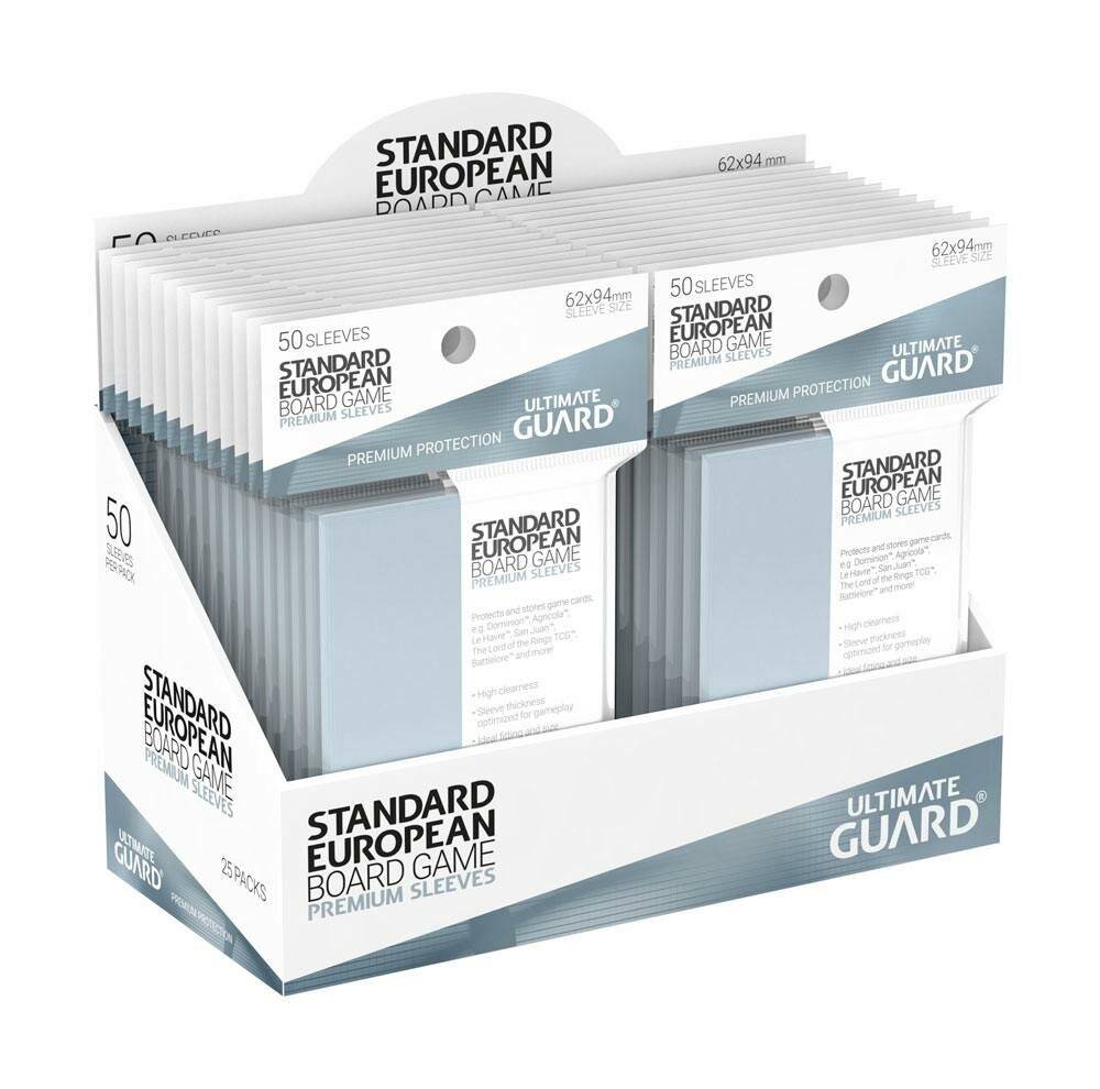 Ultimate Guard Premium Soft Sleeves für Brettspielkarten Standard European (50)
