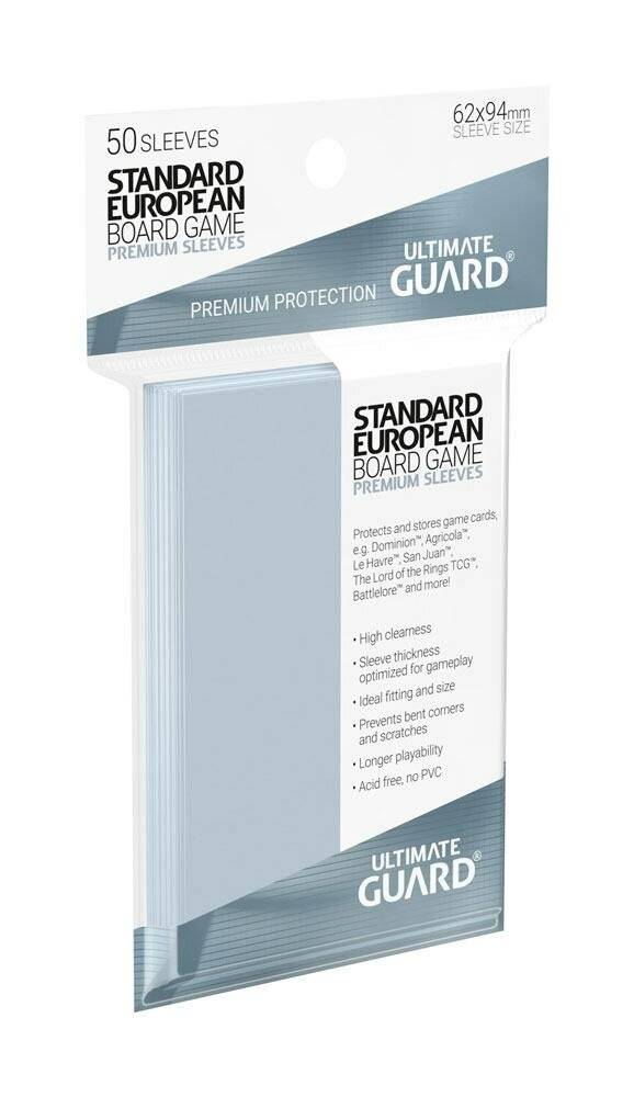 Ultimate Guard Premium Soft Sleeves für Brettspielkarten Standard European (50)