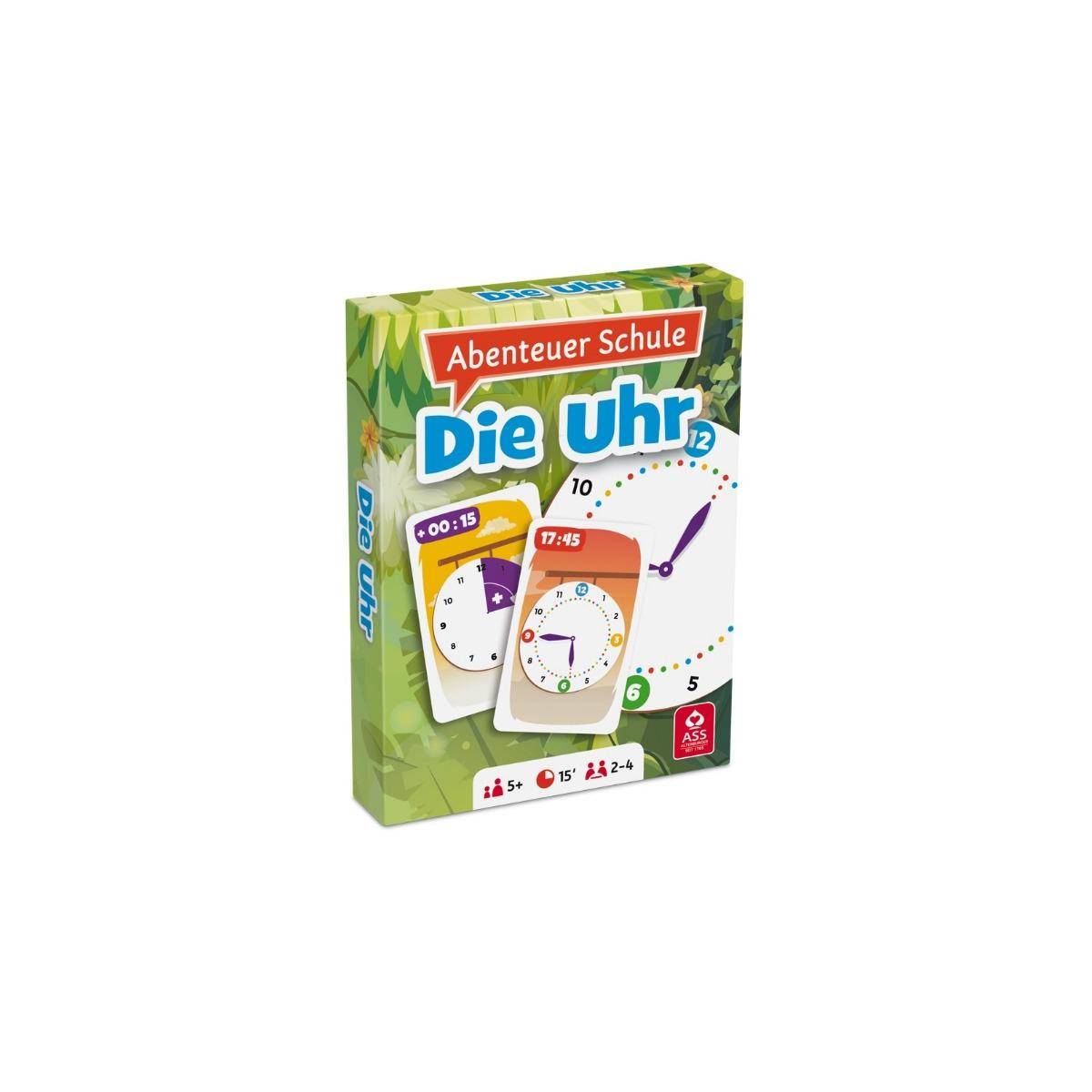 22572890 - Abenteuer Schule - Die Uhr, Kartenspiel 2+ Spieler, ab 5 Jahren (DE-Ausgabe)