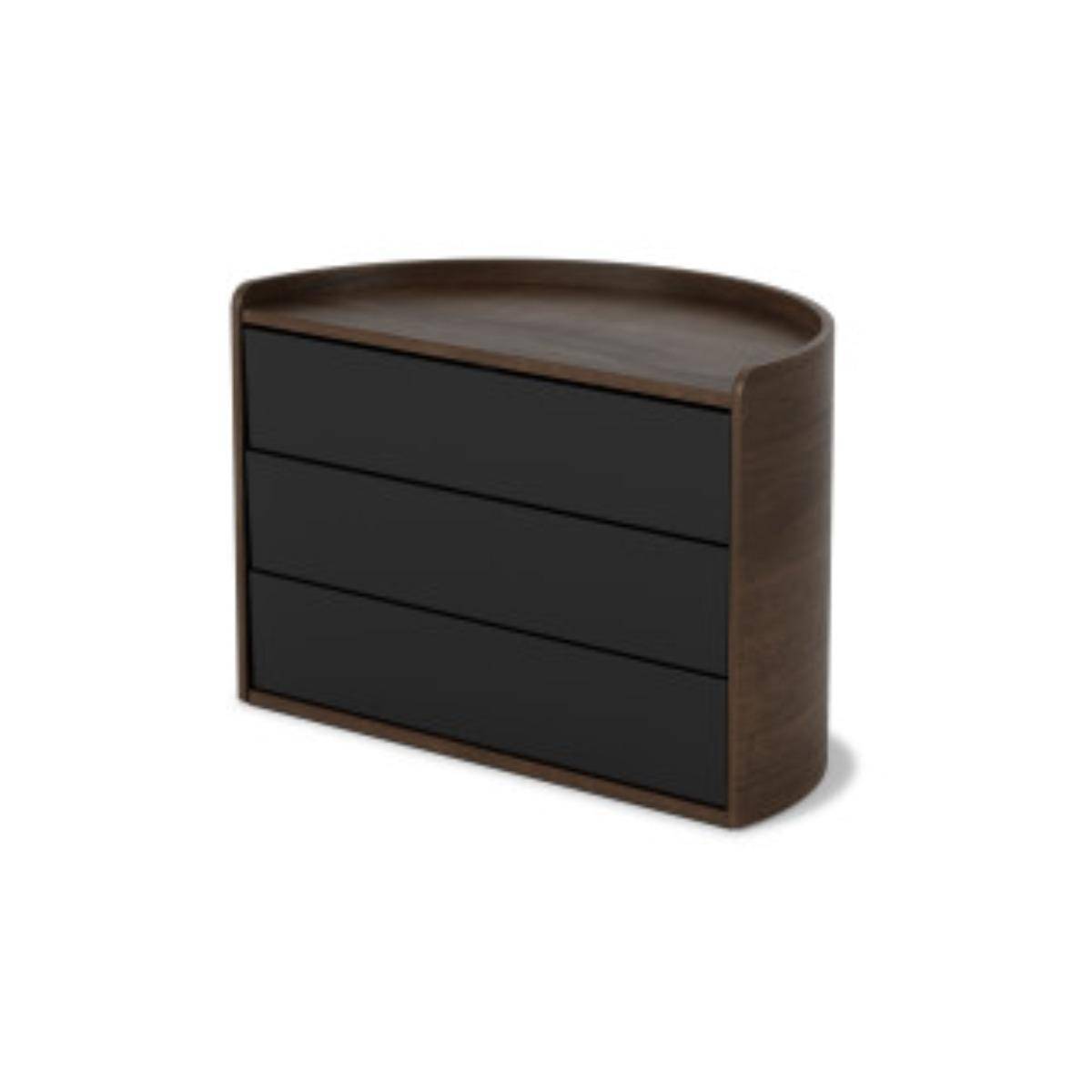 1014748-048 - MOONA Aufbewahrungsbox, schwarz/walnuss
