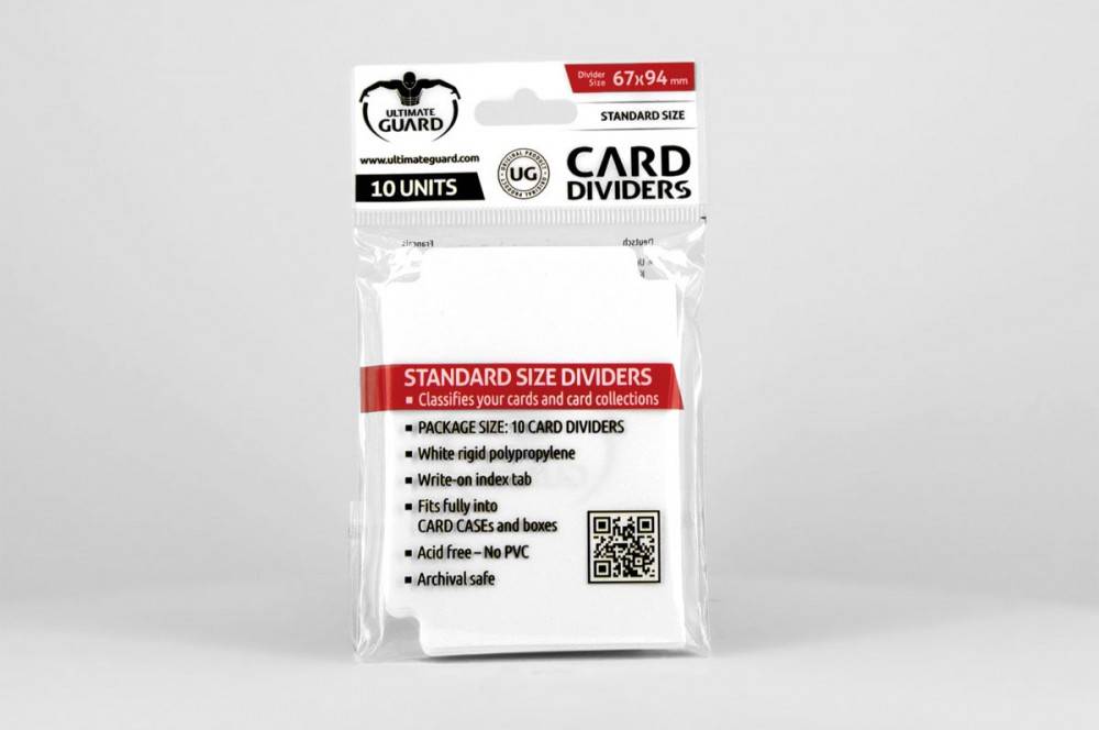 Ultimate Guard Card Divider Standard Size Weiß (10) Neu & OVP