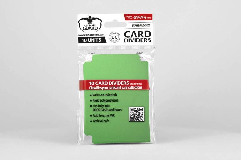 Ultimate Guard Card Divider Standard Size Grün (10) Neu & OVP