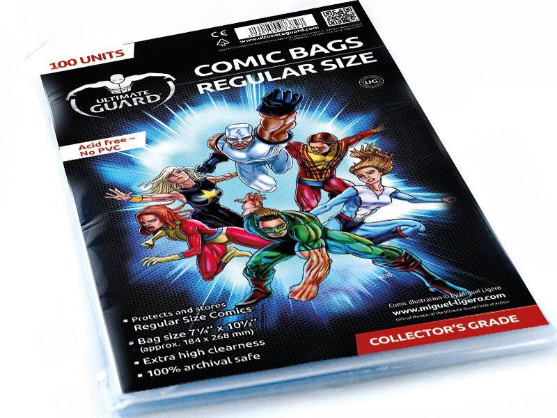 Ultimate Guard Comic Bags Regular Size (100) Neu & OVP