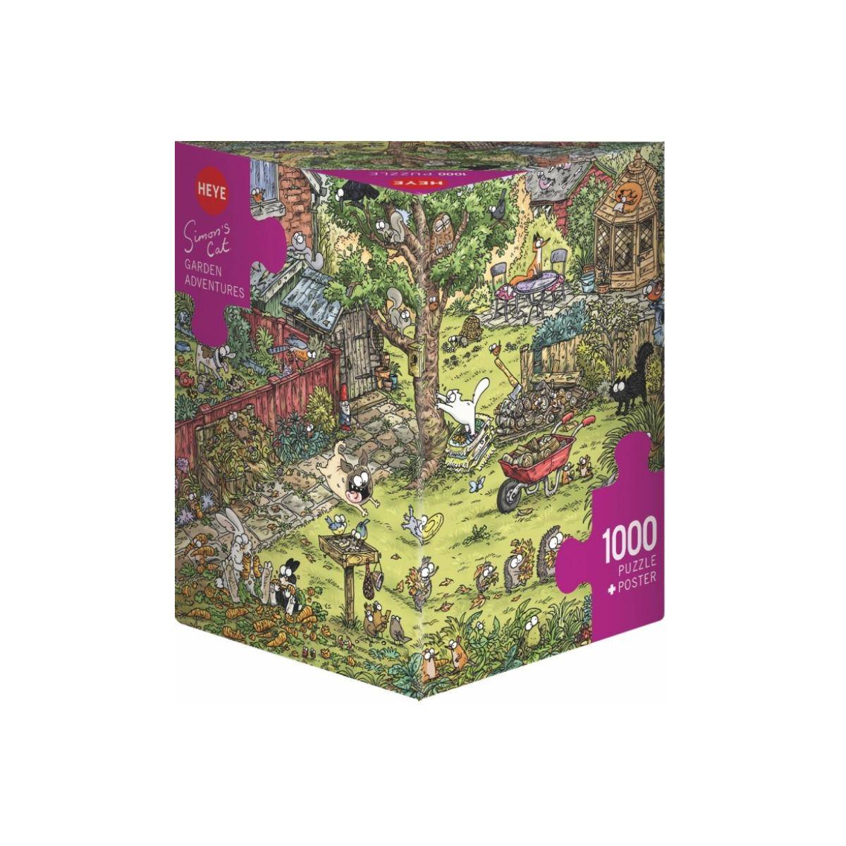 299330 - Garden Adventures, Simon's Cat, Tofield - 1000 Teile, 70 x 50 cm