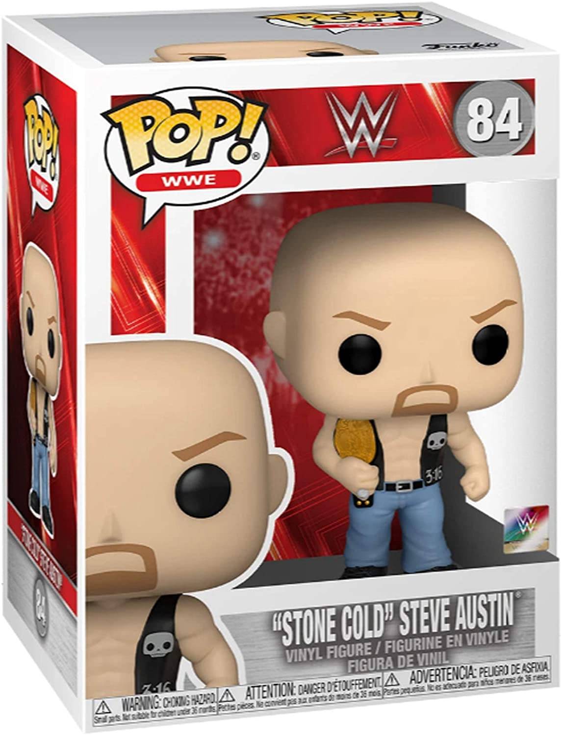 POP WWE - Stone Cold - Steve Austin w/Belt Neu & OVP
