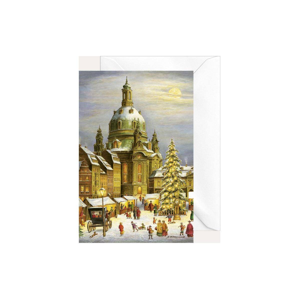 2178 - Weihnachtsklappkarte "Dresdner Frauenkirche"